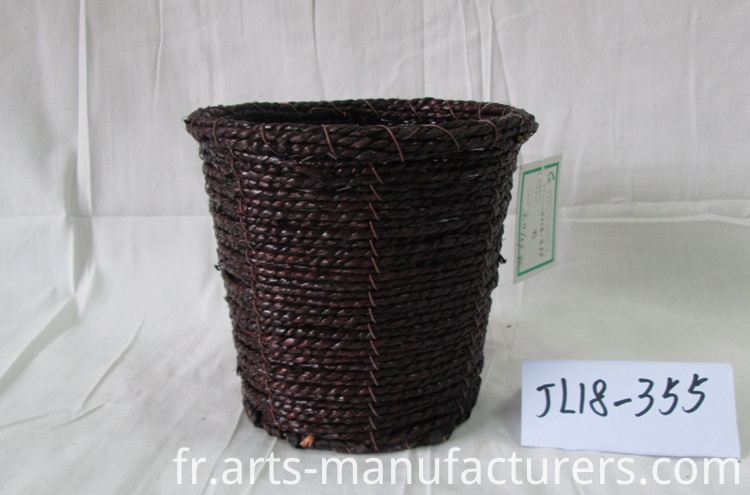 tissage de pots de fleurs weaving flower pot